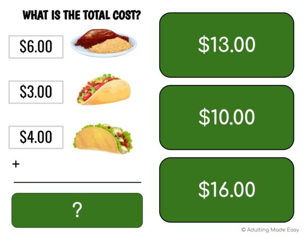Mexican Food Addition Digital Task Cards - Image 2