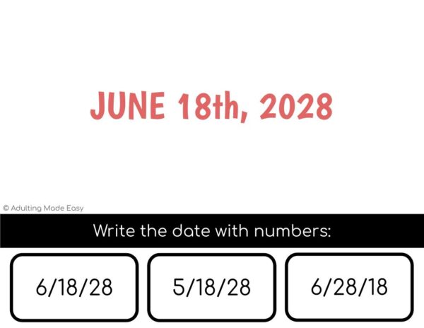 Writing The Date Digital Task Cards - Image 3