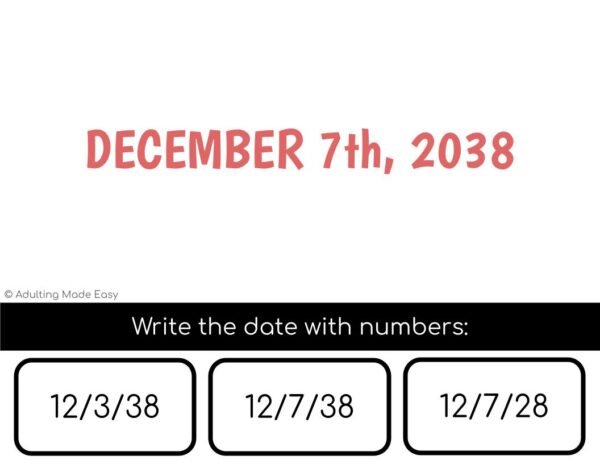 Writing The Date Digital Task Cards - Image 2