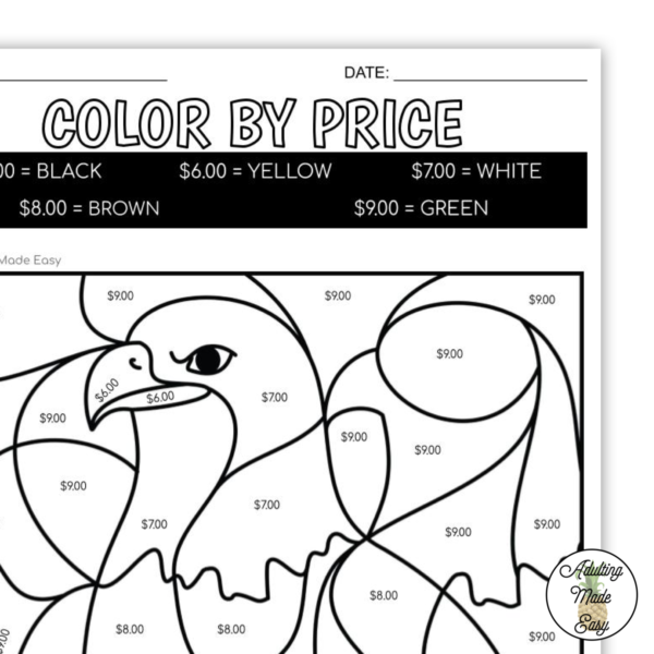 United States Color By Price Worksheets