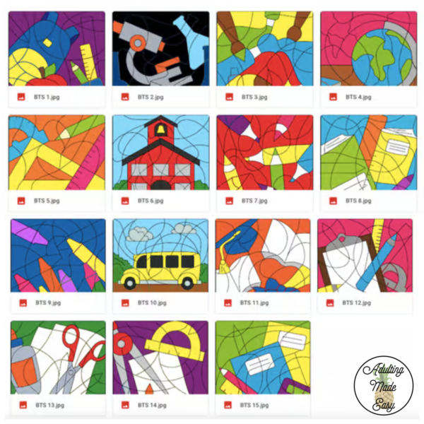 Back To School Color By Price Worksheets - Image 4