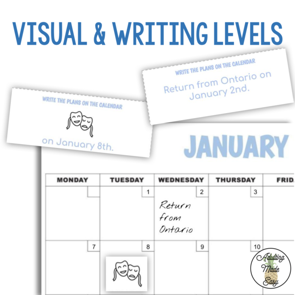Write The Plans On The Calendar Work Task Box Activity - Image 4