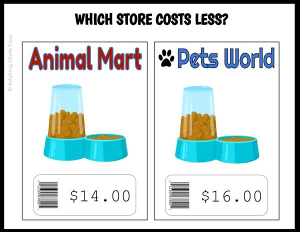Pet Store Comparison Shopping Digital Task Cards - Image 2
