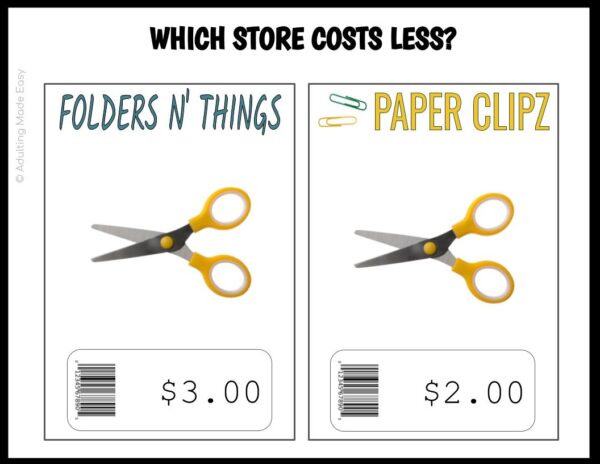 School Supplies Comparison Shopping Digital Task Cards - Image 2