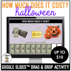 Halloween How Much Does It Cost? Up to $10 Google Slides Activity