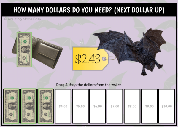 Halloween Next Dollar Up to $10 Google Slides Activity - Image 2