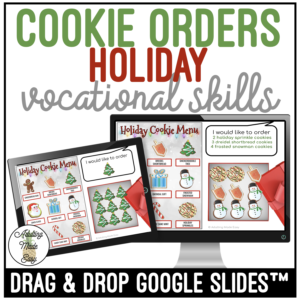 Holiday Cookie Orders Drag & Drop Google Slides