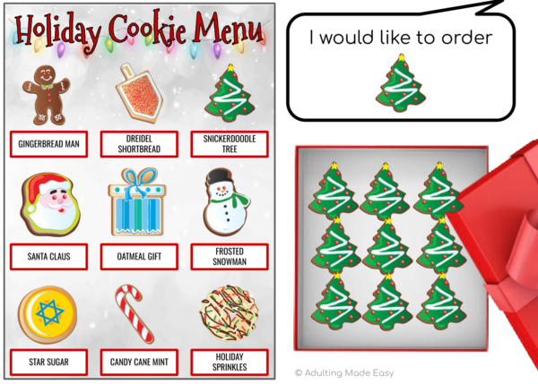 Holiday Cookie Orders Drag & Drop Google Slides