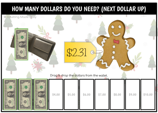 Holiday Next Dollar Up to $10 Google Slides Activity - Image 2