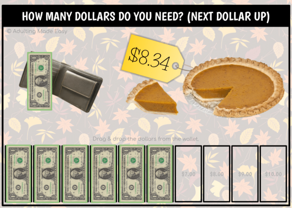 Thanksgiving Next Dollar Up to $10 Google Slides Activity - Image 3