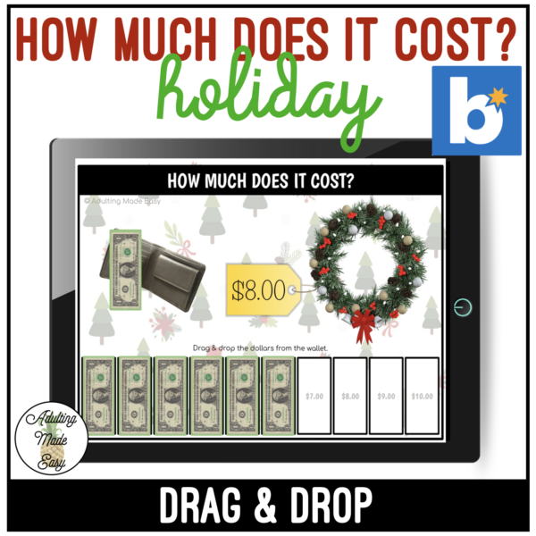 Holiday How Much Does It Cost? Up to $10 Drag & Drop Boom Cards