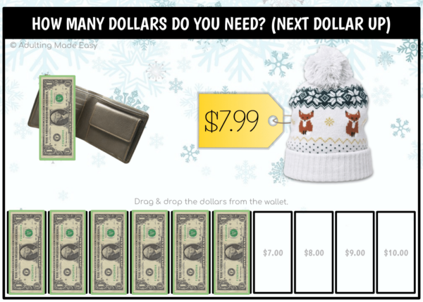 Winter Next Dollar Up to $10 Google Slides Activity - Image 2