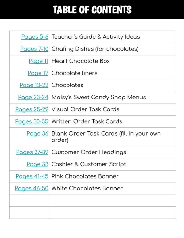 Valentine's Chocolate Order Interactive Bulletin Board Work Task - Image 5