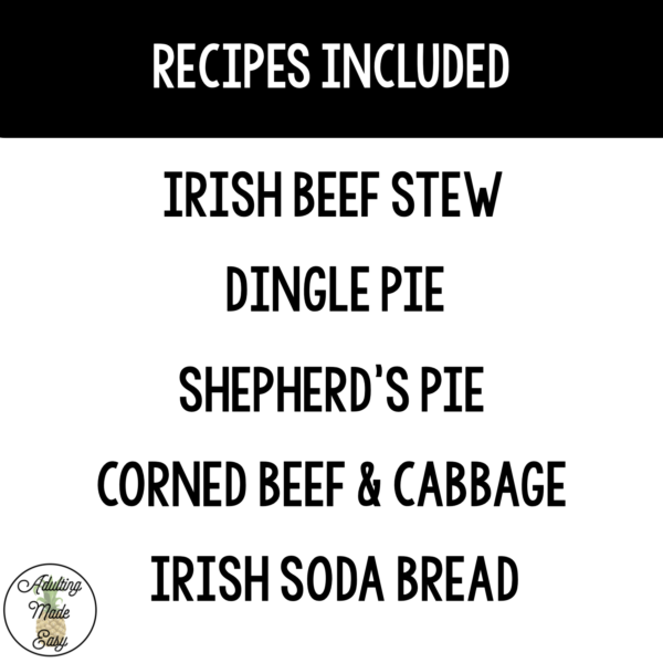 Reading St. Patrick's Day Recipes Worksheets - Image 4