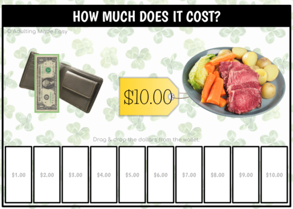 St. Patricks How Much Does It Cost? Up to $10 Google Slides Activity - Image 3