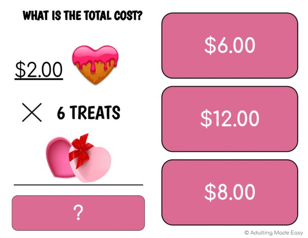 Valentine's Treats Multiplication Digital Task Cards - Image 2