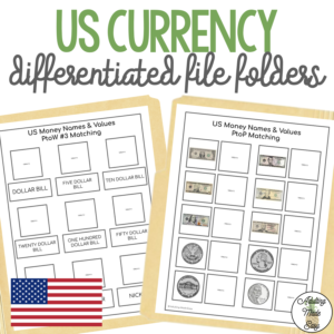 US Currency File Folders