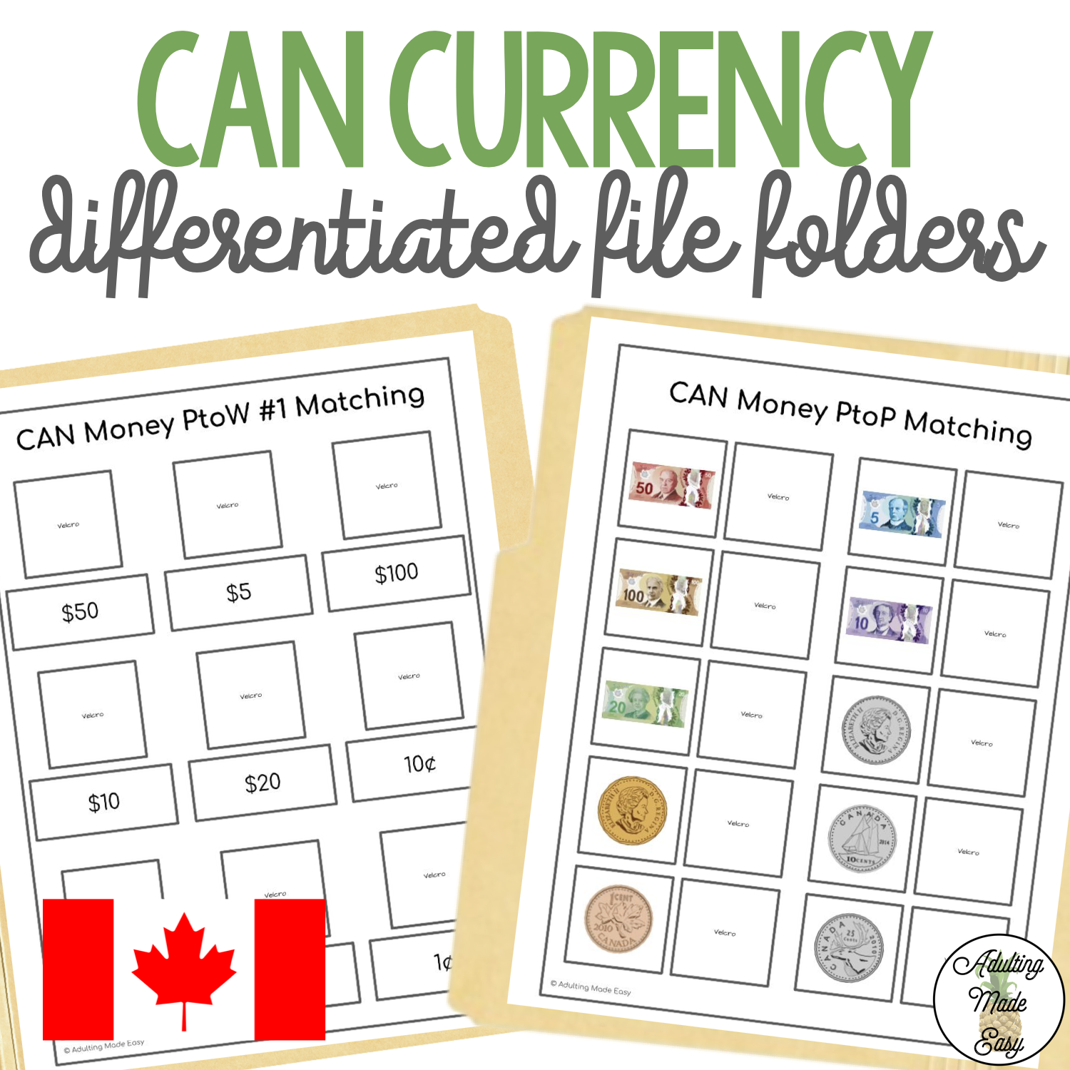 CAN Currency File Folders Adulting Made Easy LLC can-currency-file-folders-adulting-made-easy-llc