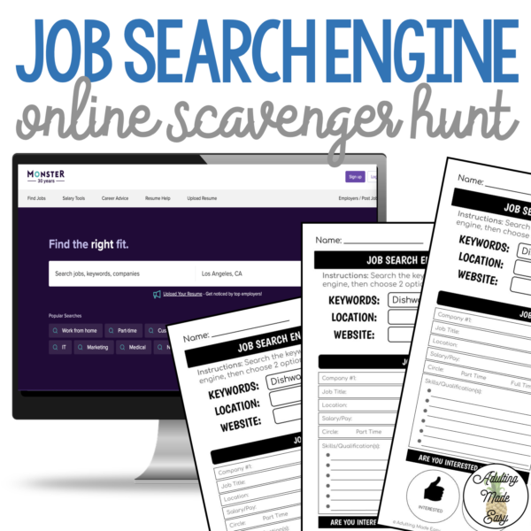 Job Search Engine Scavenger Hunt