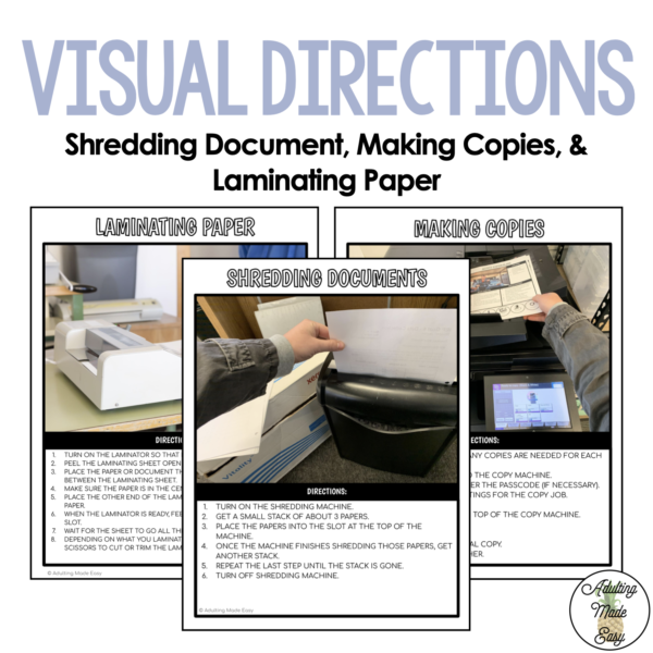 On Campus Student Job (Shred Copy Laminate) Materials - Image 2