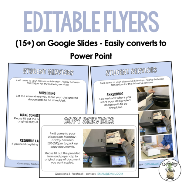 On Campus Student Job (Shred Copy Laminate) Materials - Image 3