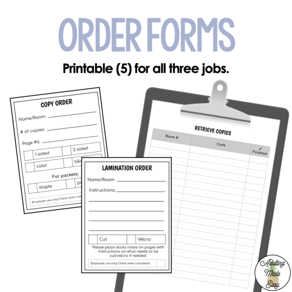 On Campus Student Job (Shred Copy Laminate) Materials - Image 4