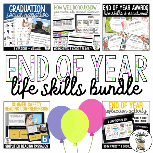 Life Skills End of Year Bundle