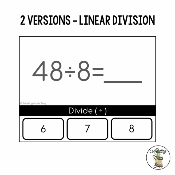 Number Facts Division Task Cards - Image 3