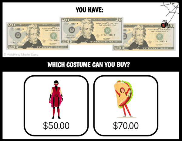 Halloween Which Item Can I Buy? US Currency Task Cards - Image 2