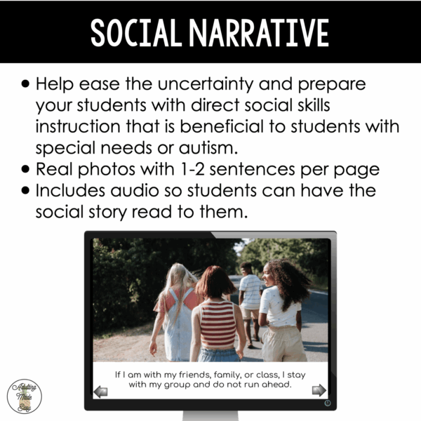 Walk Virtual Field Trip Narrative & Comprehension Boom Cards SS - Image 3