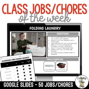 Classroom Job/Chore of the Week Google Slides