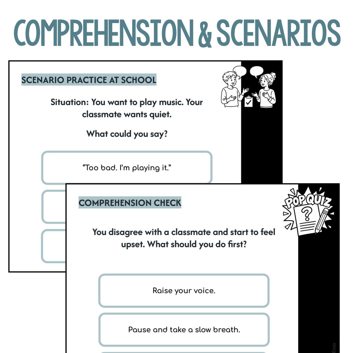 Teaching How to Handle Disagreements | Social Skills Lesson Slides