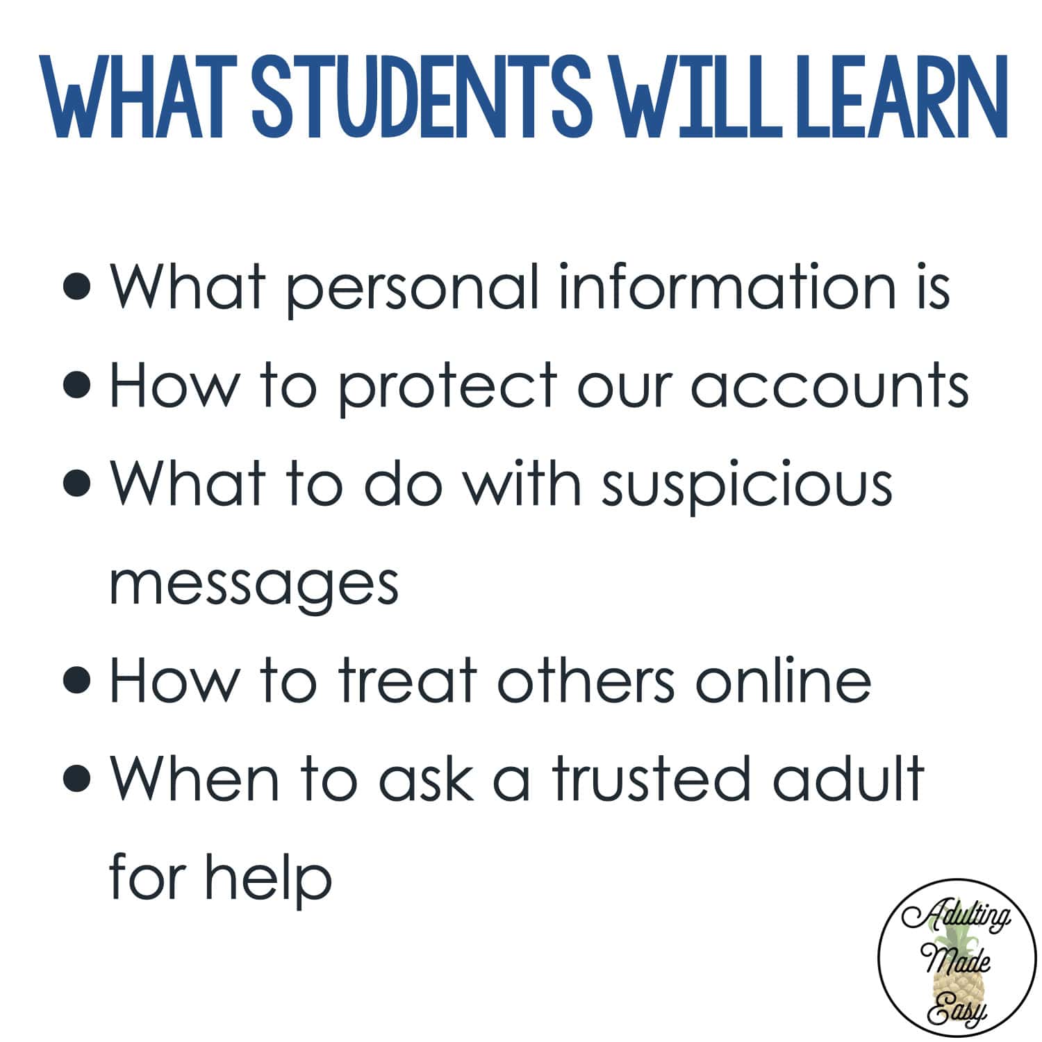 Teaching Internet Safety | Social Skills Lesson Slides