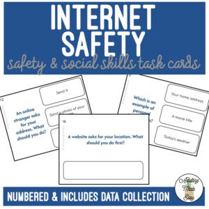Internet Safety Social Skills Task Cards
