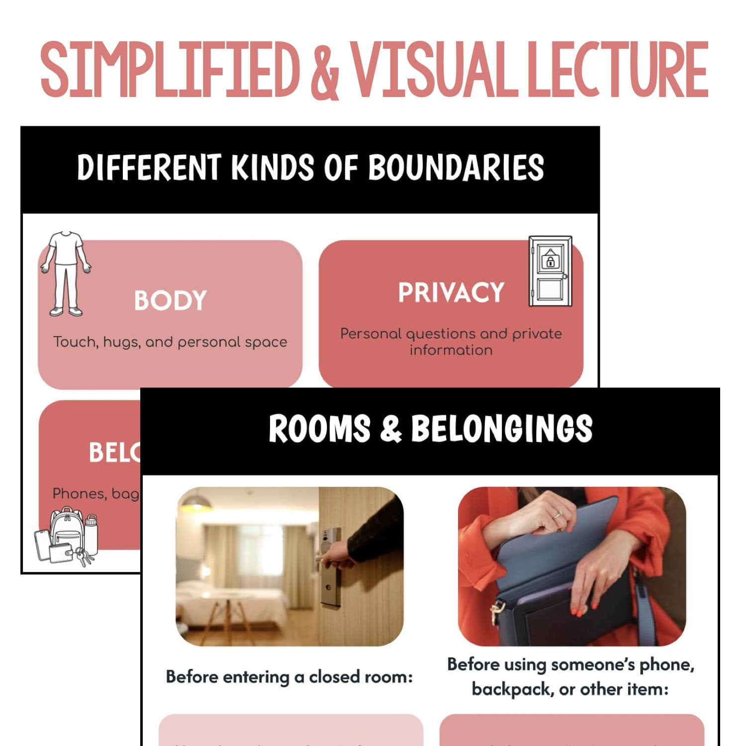 Teaching Personal Boundaries | Social Skills Lesson Slides