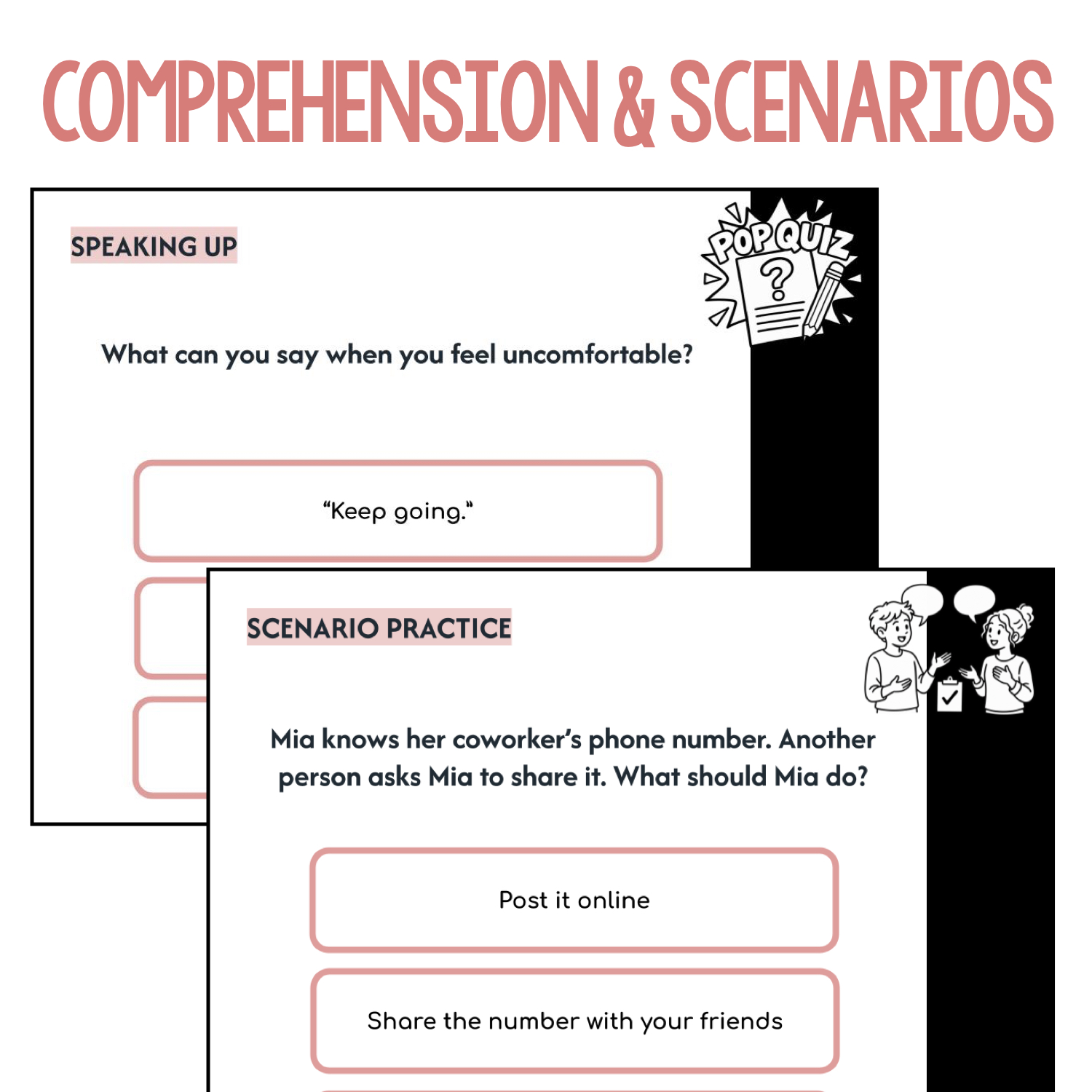 Teaching Personal Boundaries | Social Skills Lesson Slides