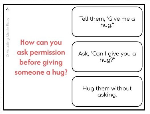 Personal Boundaries Social Skills Task Cards
