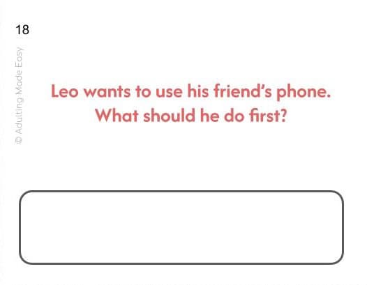 Personal Boundaries Social Skills Task Cards