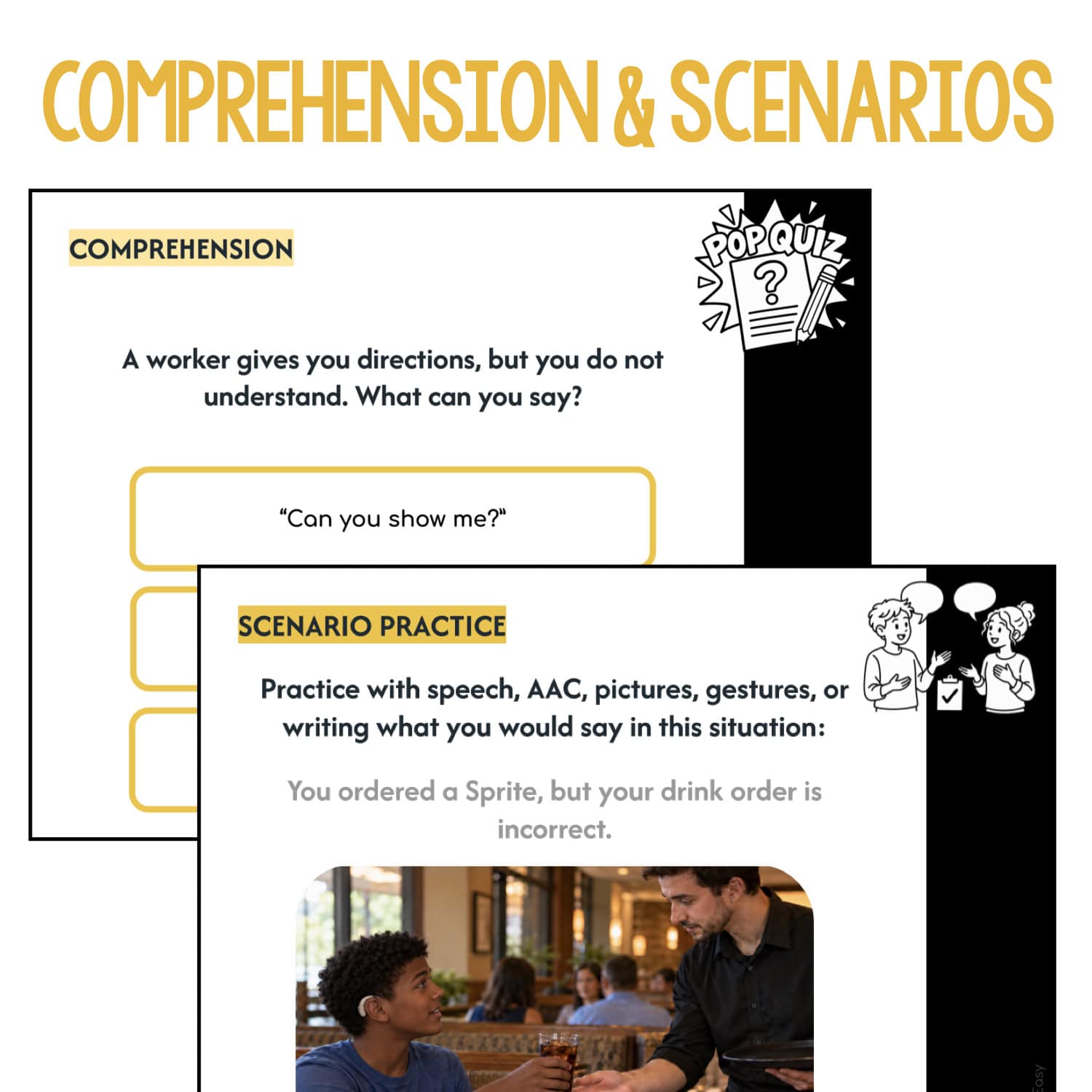 Teaching Community Interactions | Social Skills Lesson Slides