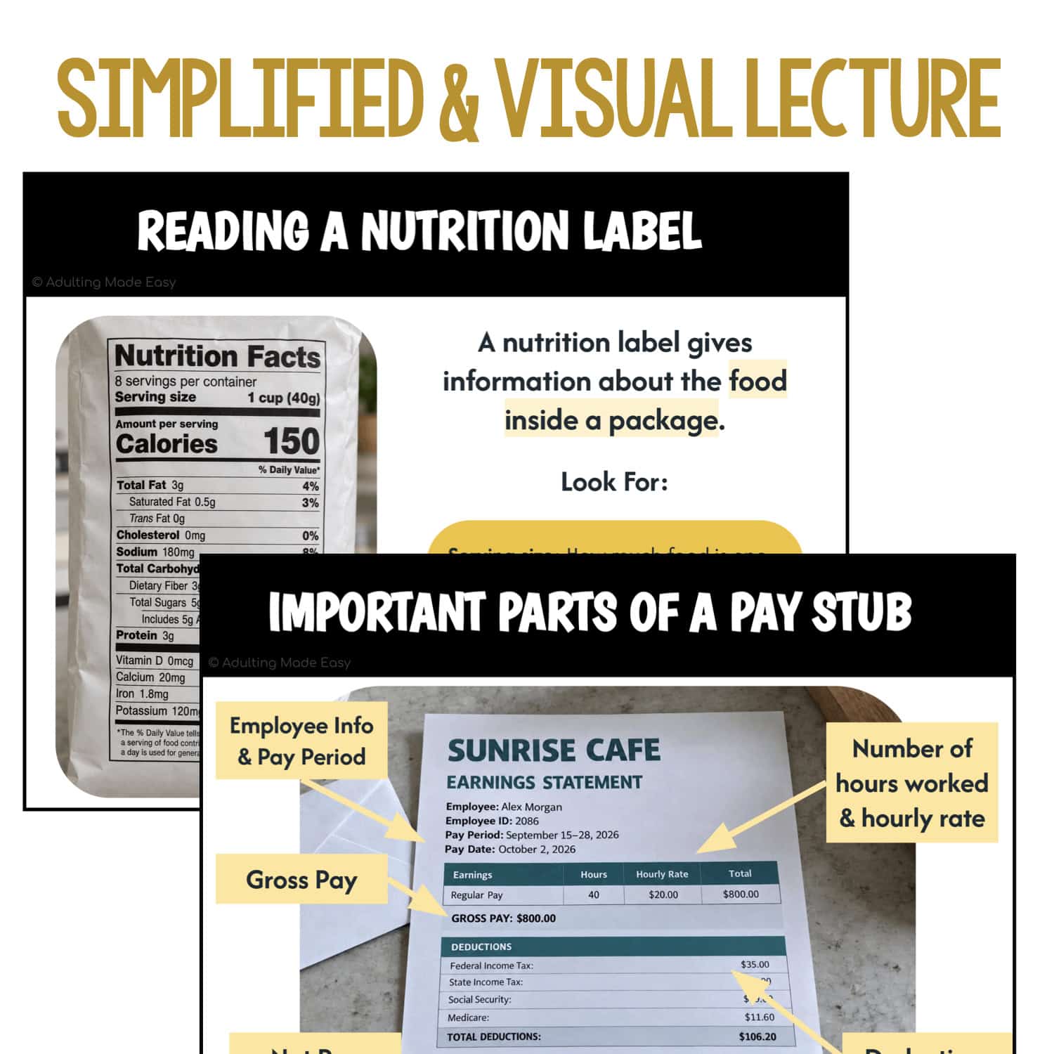 Teaching Functional Reading: Environmental Print | Life Skills Lesson Slides
