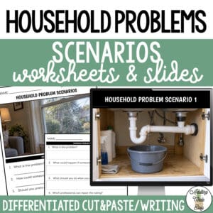 Household Problem Scenarios | Slides & Worksheets
