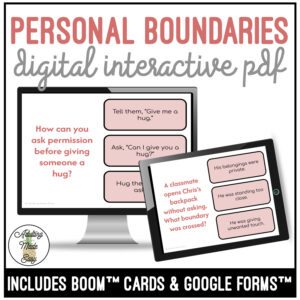 Personal Boundaries Digital Task Cards