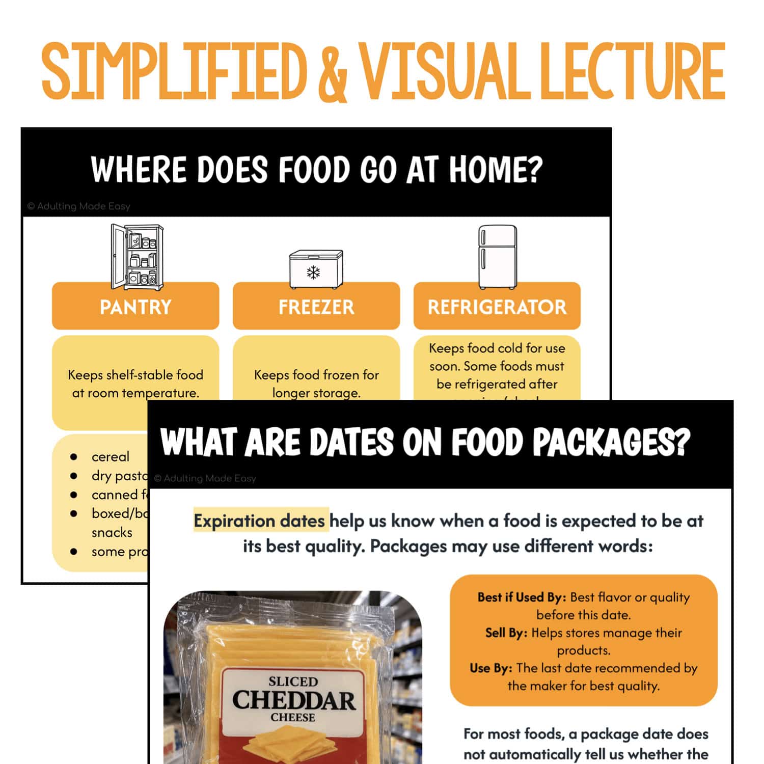 Teaching Food Safety | Social Skills Lesson Slides
