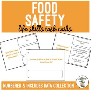Food Safety Life Skills Task Cards