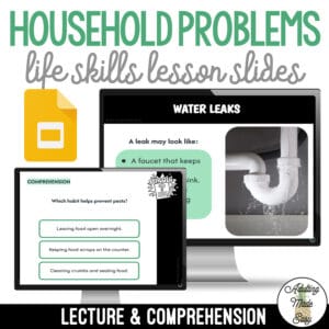 Teaching Household Problems | Safety & Life Skills Lesson Slides