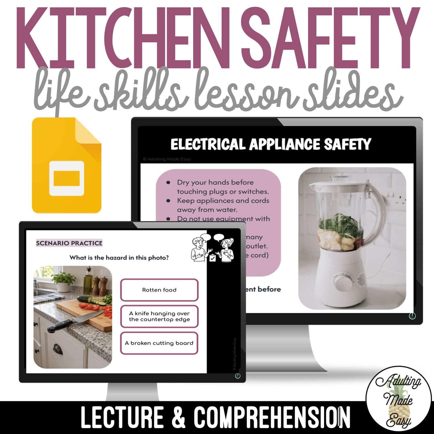Teaching Kitchen Safety | Life Skills Lesson Slides