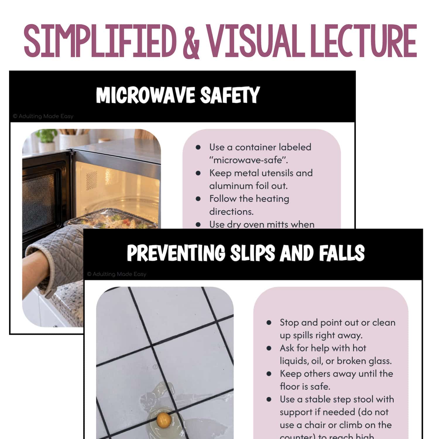 Teaching Kitchen Safety | Life Skills Lesson Slides