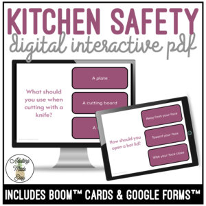 Kitchen Safety Digital Task Cards
